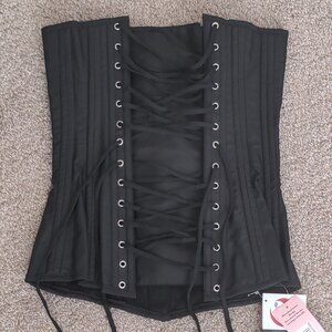 Black corset for 28 inch waisted people
